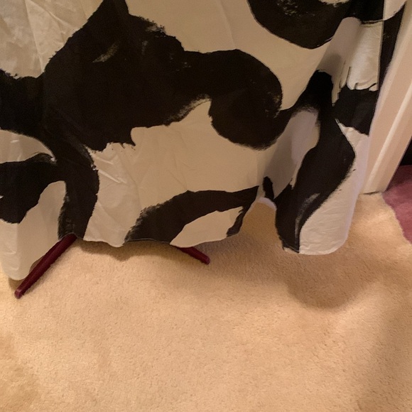 Imperial Black and White Abstract Maxi Dress - Picture 10 of 13